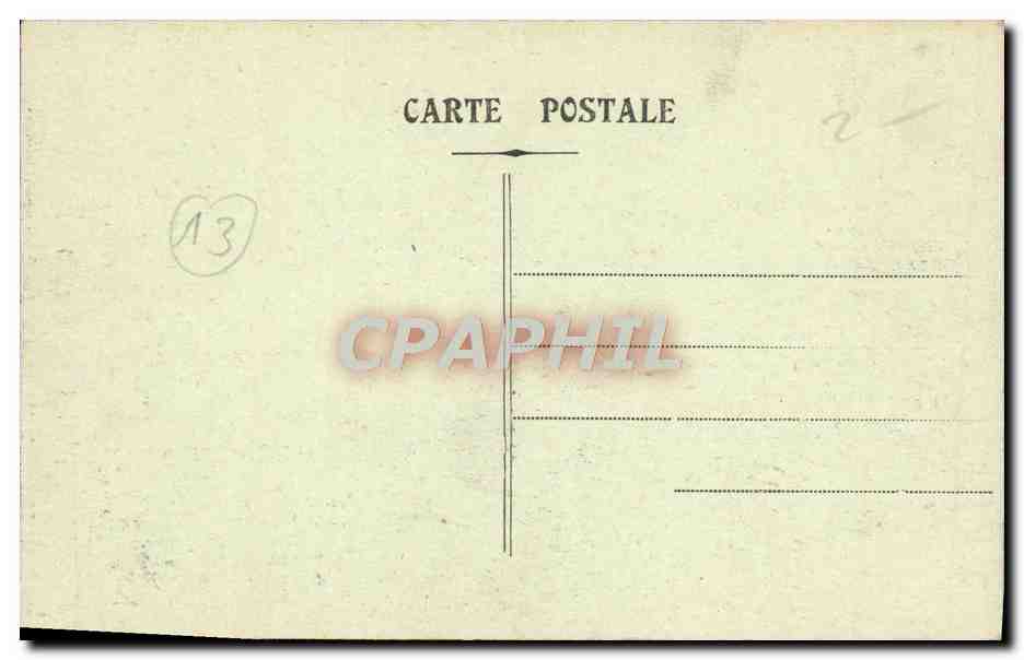 CPA Marseille Le Palais Longhcamp — Rückseite