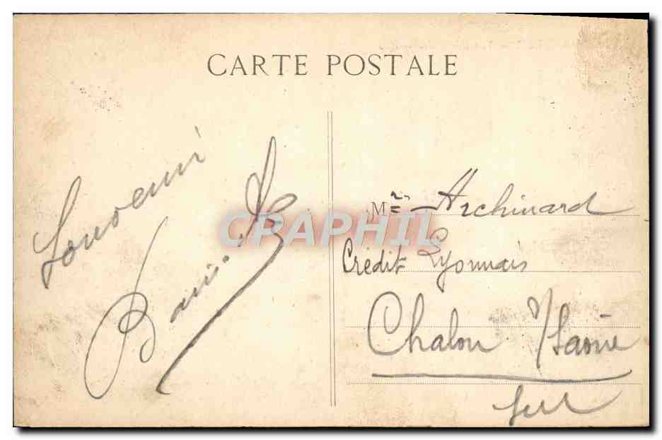 CPA Marseille Vue Generale — Rückseite