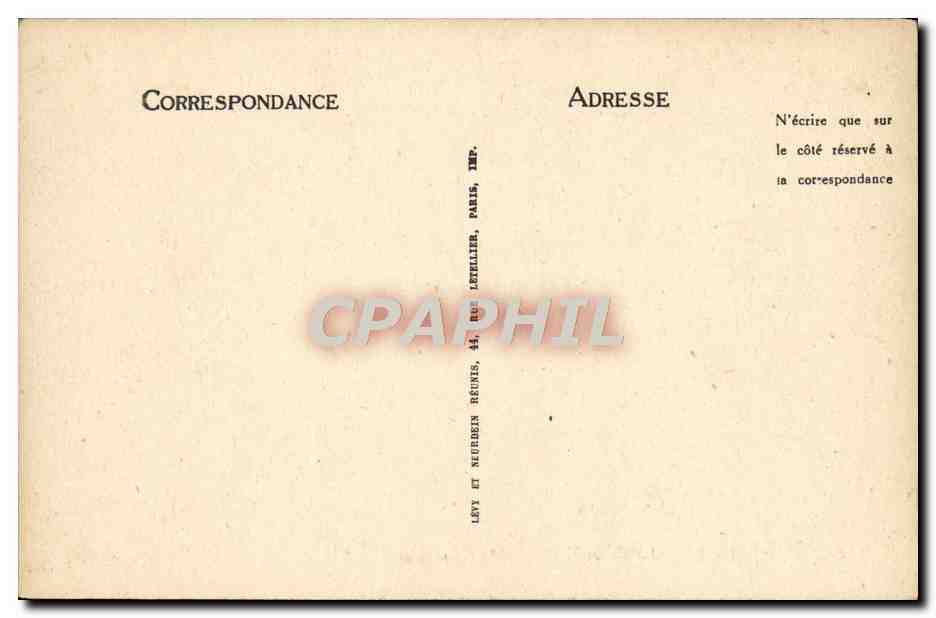 CPA Marseille La Cannebiere Tramway — Verso