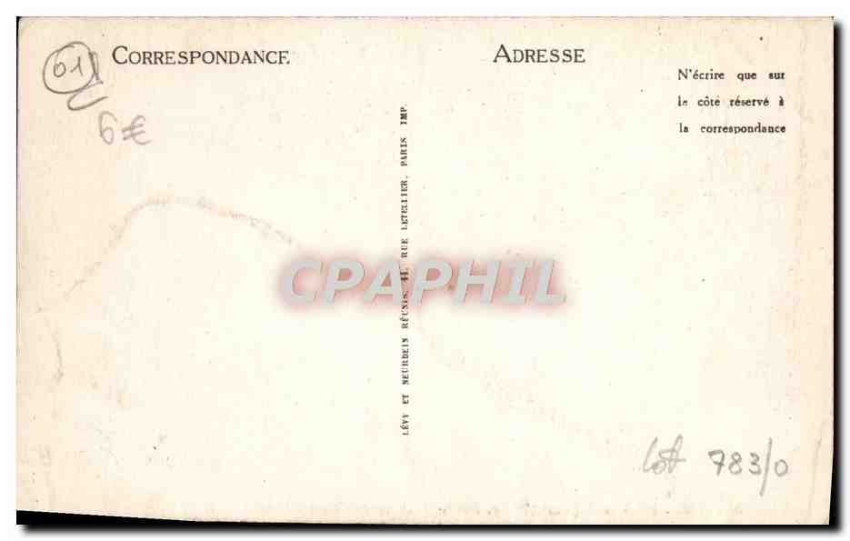 Bellegarde (Ain) — Les Barrages de la Perte du Rhône — LL — Verso