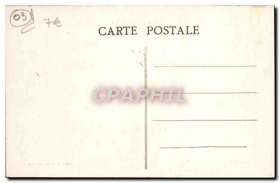 CPA Vichy L'Allier Vu Du Nouveau Parc — Back