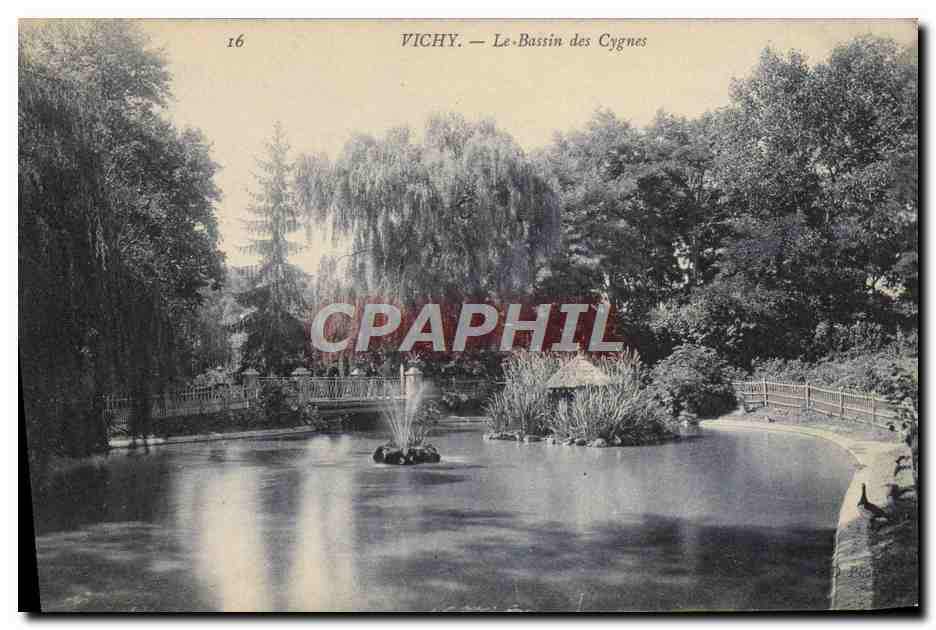 CPA Vichy Le Bassin Des Cygnes