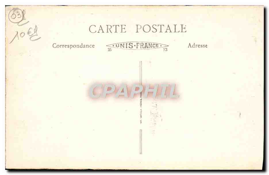 CPA Vichy Source Grande Grille — Verso