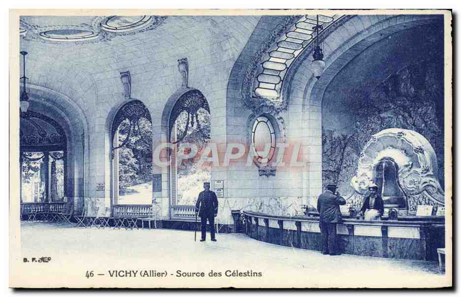 CPA Vichy Source Des Celestins