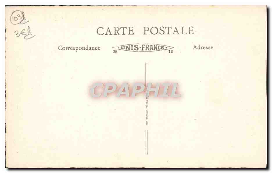 CPA Vichy Pavillon De I'Empereur — Verso