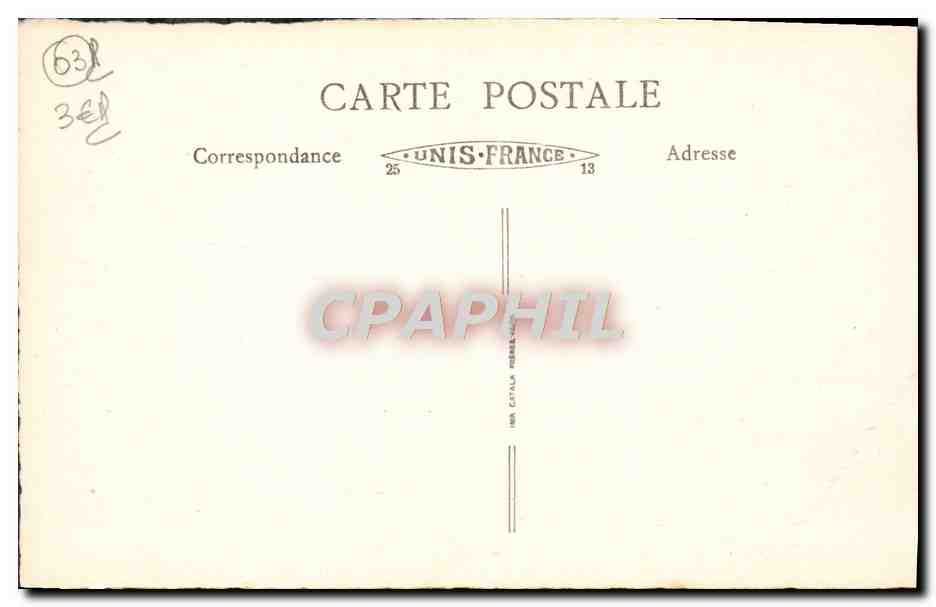 CPA Vichy Un Coin Du Parc Cygne — Verso