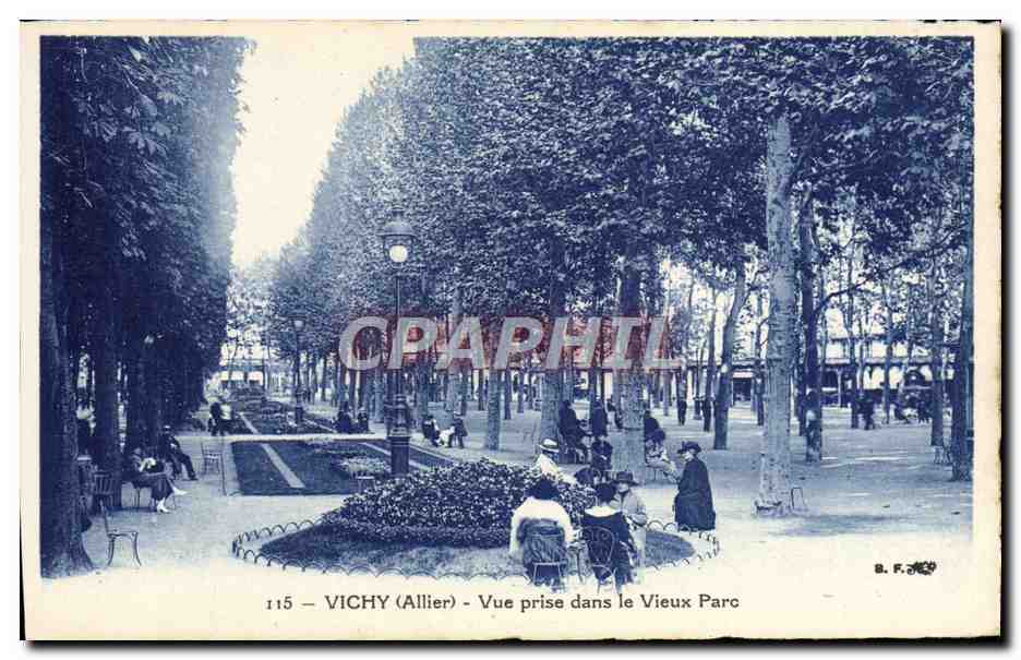 CPA Vichy Vue Prise Dans Le Vieux Parc