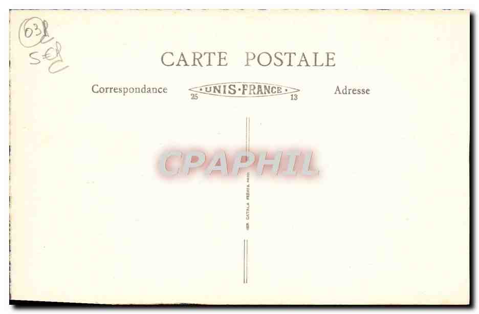 CPA Vichy Palais Des Sources — Rückseite