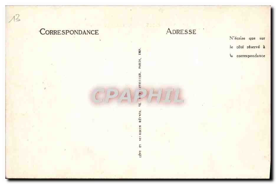 CPA Marseille Le Chateau D'If — Rückseite