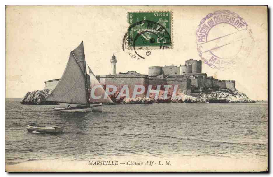 CPA Marseille Chateau d'If Bateau Voilier 