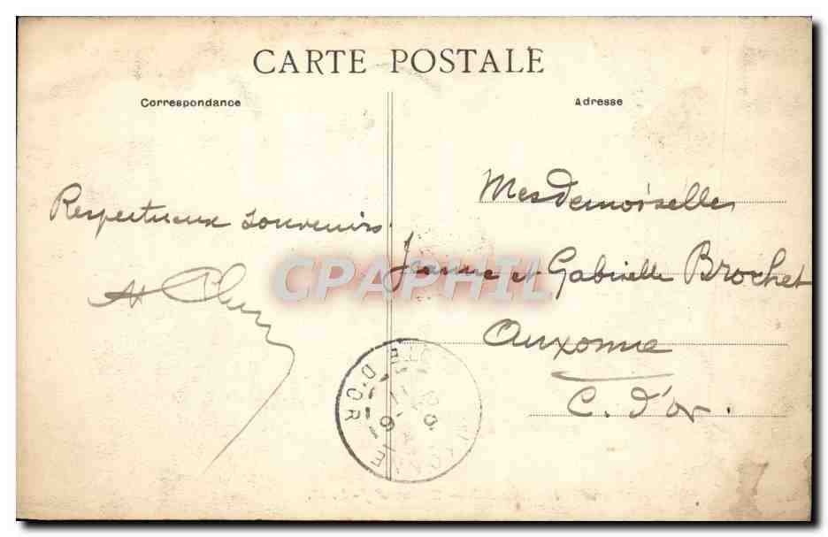 CPA Marseille Chateau d'If Bateau Voilier  — Rückseite