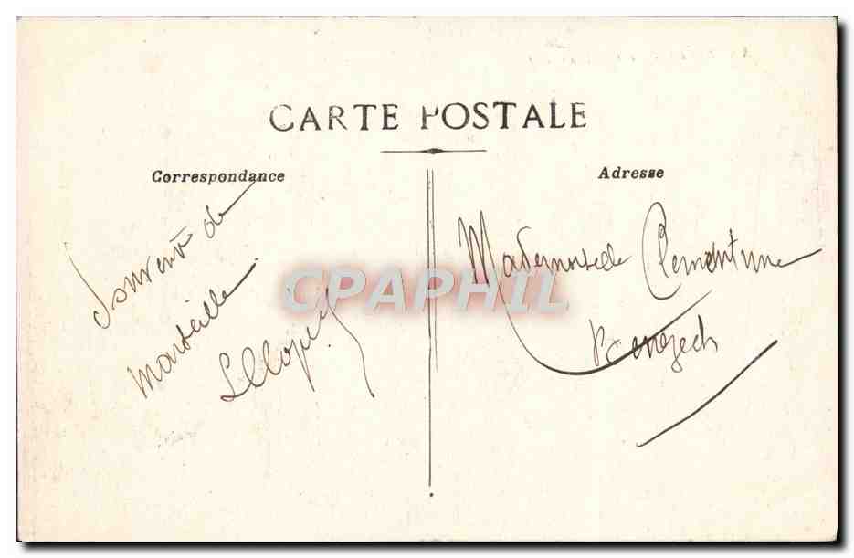 CPA Marseille Le Chateau d'If — Rückseite