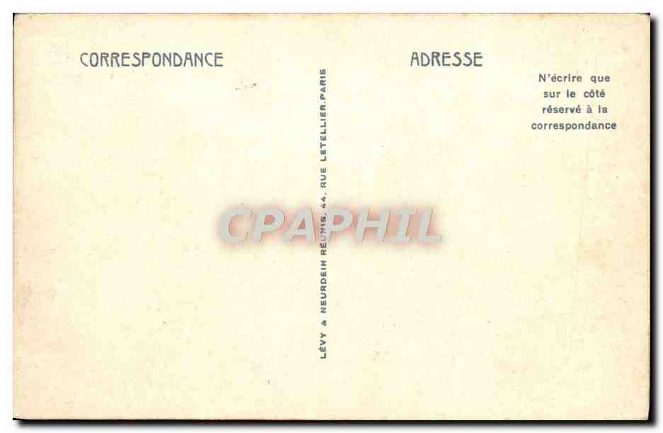 CPA Marseille Le Chateau d'If — Verso