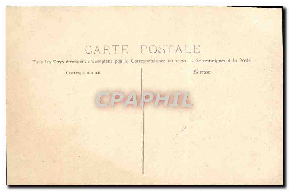 CPA Marseille La Rue De La Republique Tramways — Verso