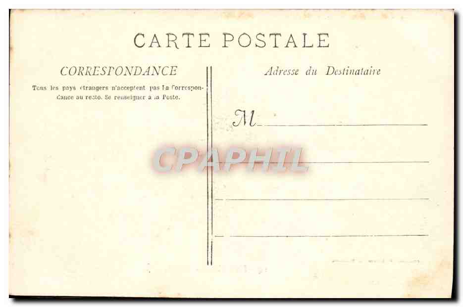 CPA Marseille Le Chateau d'If — Rückseite