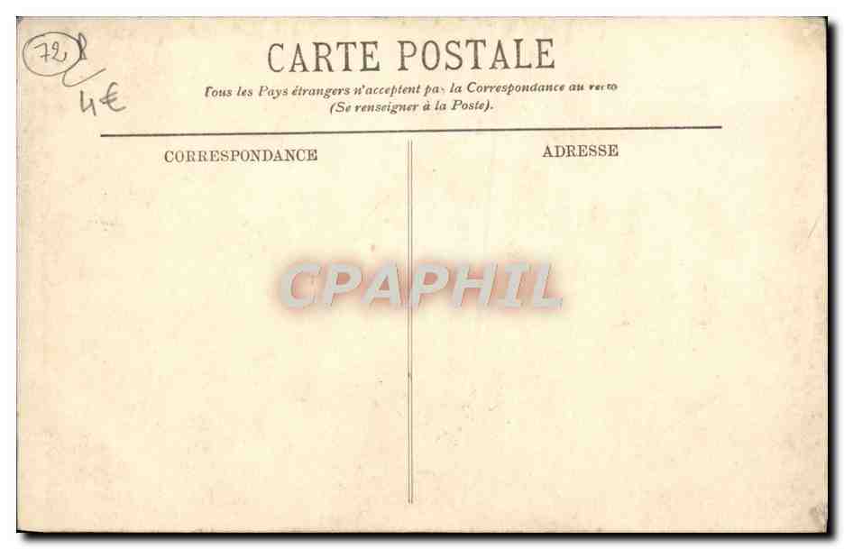 CPA Le Mans Cour Du Musee de la reine Berengere  — Verso