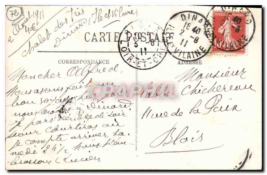 CPA Le Mans La Cathedrale Tombeau De Monseigneur Bouvier — Rückseite