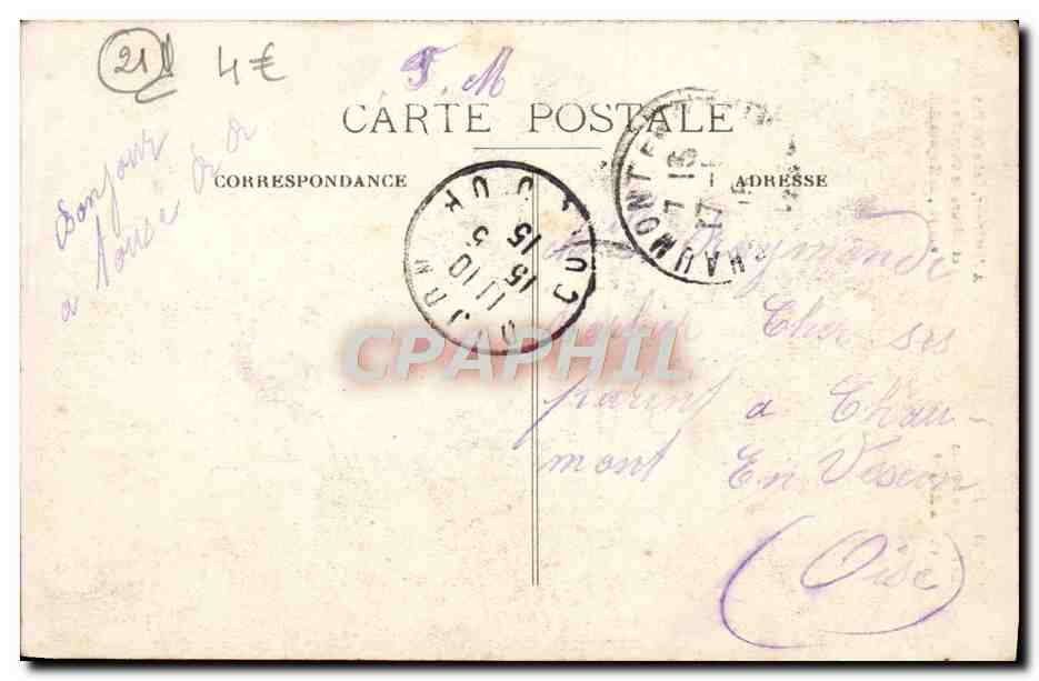 CPA Dijon Le Palais De Justice Salle des Pas Perdus et cloture de chapelle en bois Hugues Sambin  — Rückseite