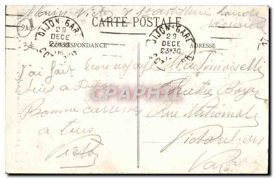 CPA Dijon Abside De I'Eglise Saint Benigne — Verso