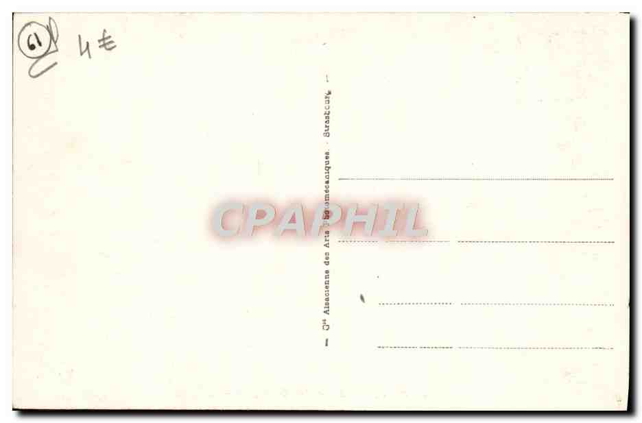 CPA La Ferte Mace Portail De I'Eglise — Rückseite