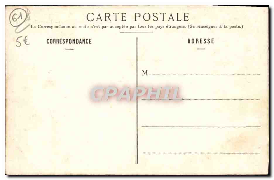 CPA Chapelle Montligeon Nouvelle Eglise — Rückseite