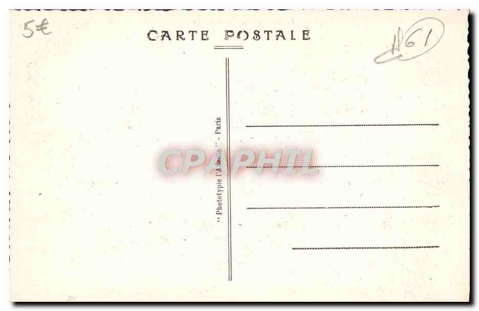 CPA Chateau De Carrouges La Cour D'Honneur — Rückseite