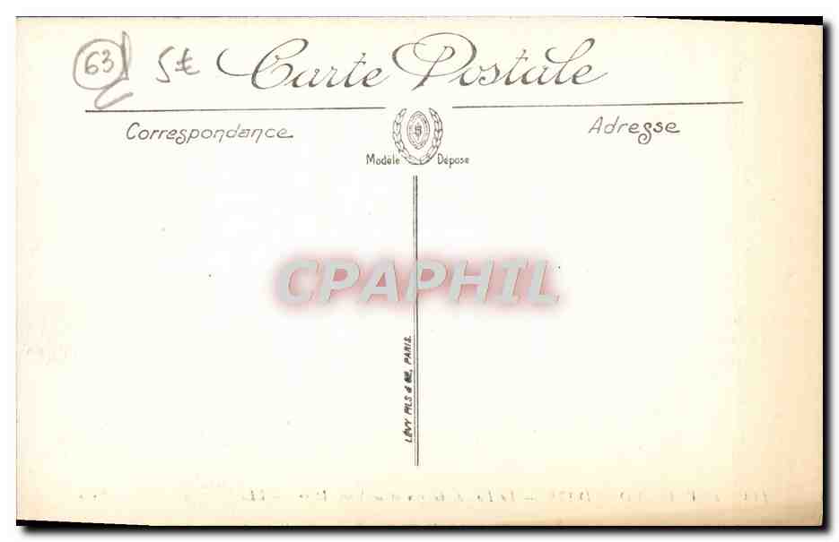 CPA Du Mont Dore Le lac De Guery Et le Mont Dore — Verso