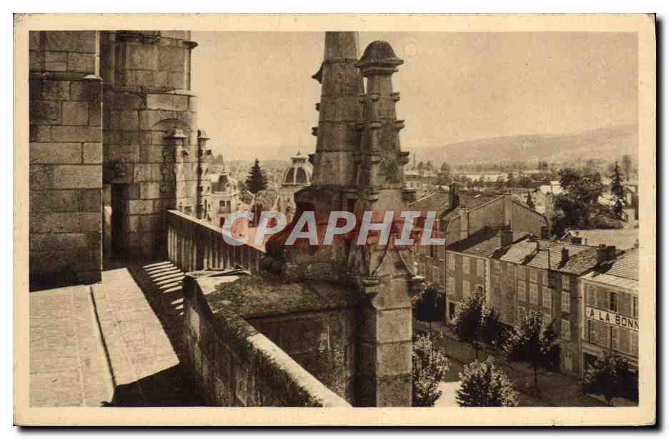 Ambert — Vue de la terrasse de l'église Saint-Jean — Carte postale n°1183