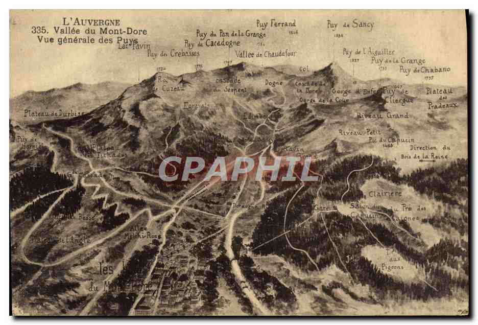 CPA L'Auvergne Vallee Du Mont Dore