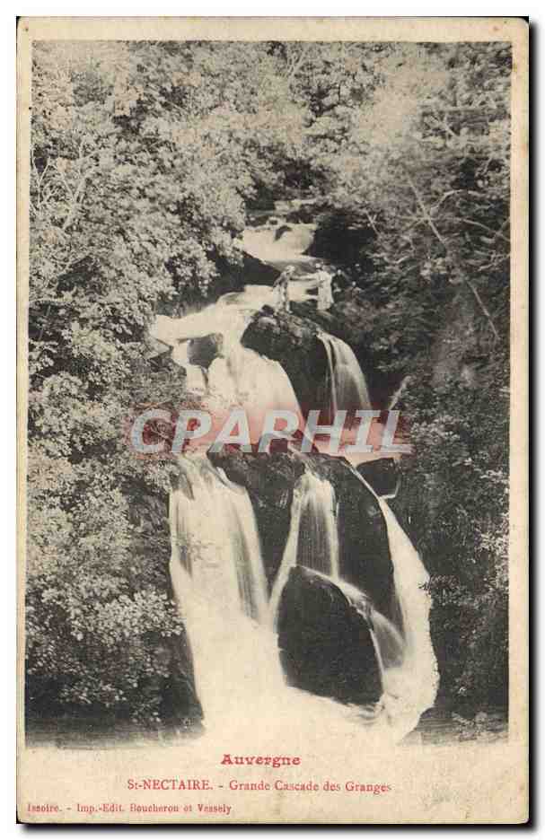 CPA L'Auvergne St Nectaire Grande Cascade Des Granges