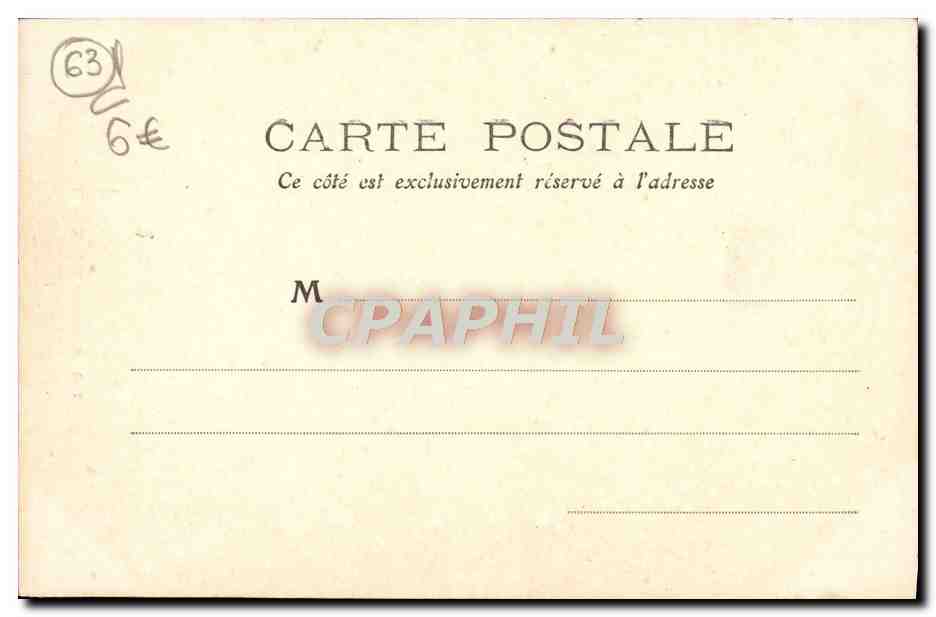 Saint-Pardoux-Latour — La Vierge de Natzy — L'Auvergne, éditeur M.T. n°258 — Verso