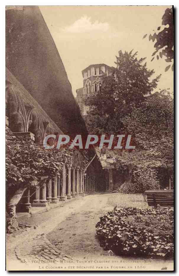 CPA Toulouse Tour Et Cloitre Des Augustins 