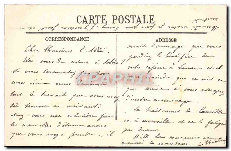 CPA Vichy Un Coin Du Parc Des Celestins — Rückseite
