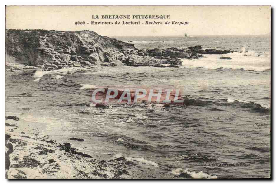 Kerpape - Environs de Lorient — La Bretagne pittoresque — éditeur A. Wavre, collection A. Wavre, n° 966