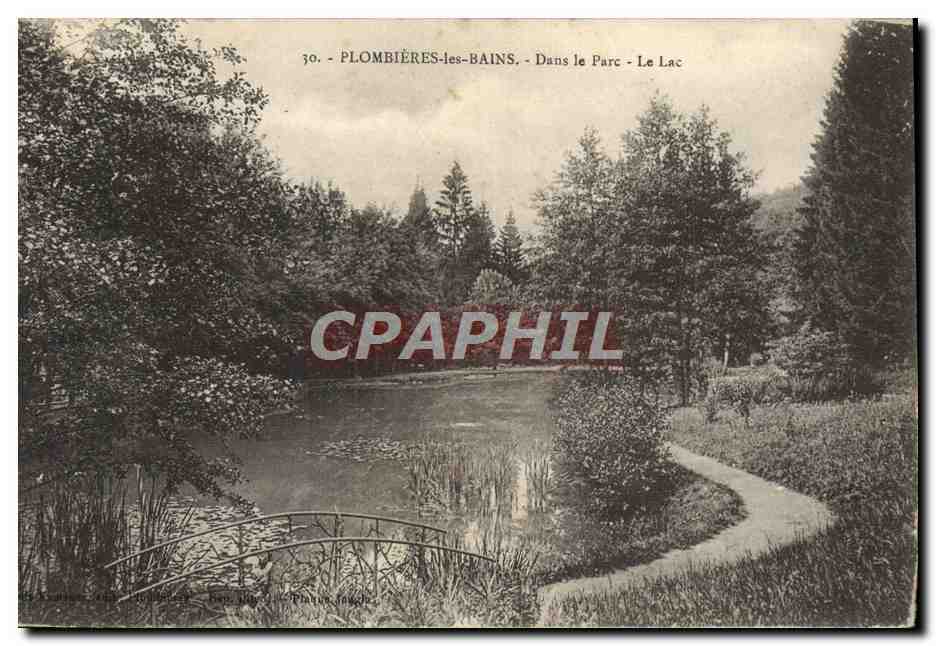 Plombières-les-Bains — Dans le Parc - Le Lac — Éditeur : L. P. L. (n° 30)