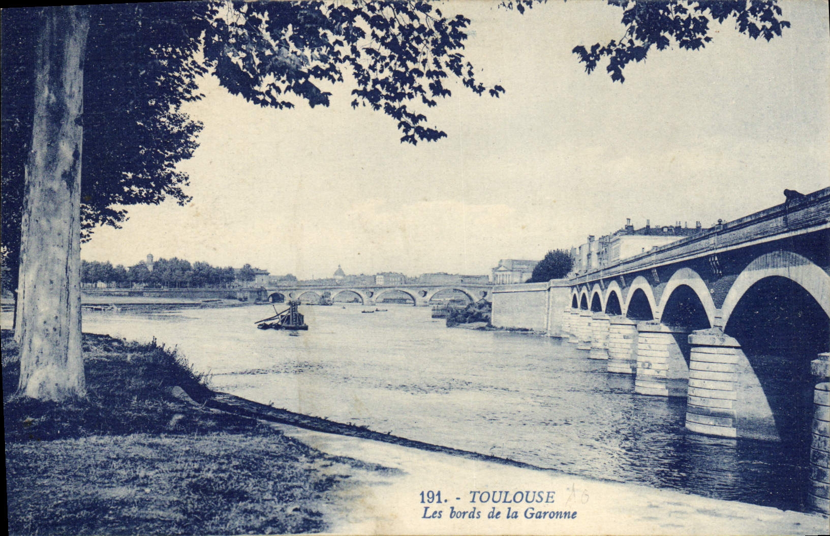 Toulouse — Die Ufer der Garonne — Verleger G. Arnaud, n° 191