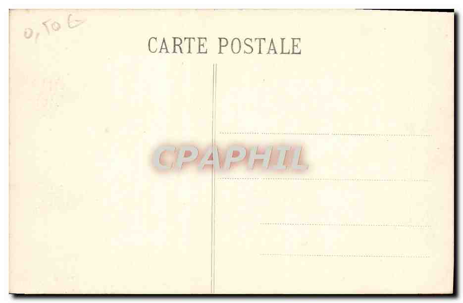 Mont Saint-Michel — Vue générale de la Digue à Marée haute — Platinogravure L.L. Paris — Verso