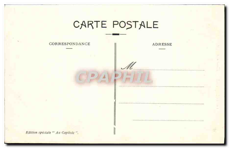 CPA Toulouse Hotel D'Assezat — Verso