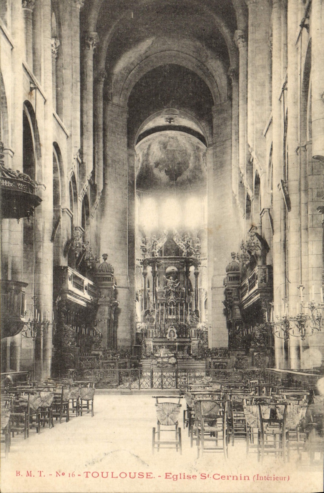 CPA Toulouse Eglise St Cernin Interieur Sernin 