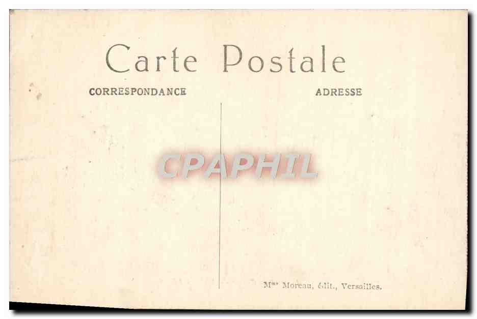 CPA Facade Du Palais De Versailles — Verso