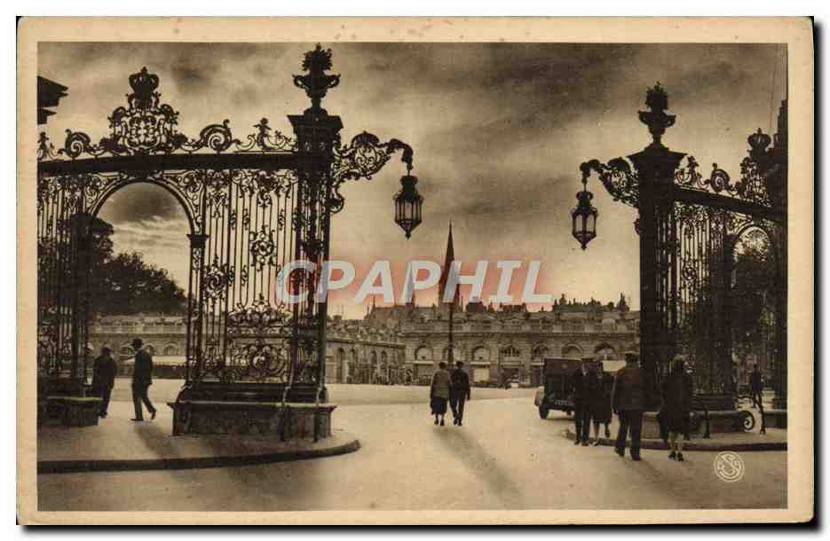 CPA Nancy Place Stanislas Grilles De Jean Lamour