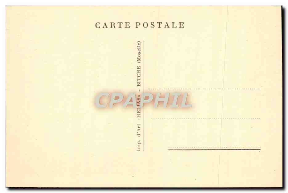 CPA Strasbourg La Cathedrale — Rückseite