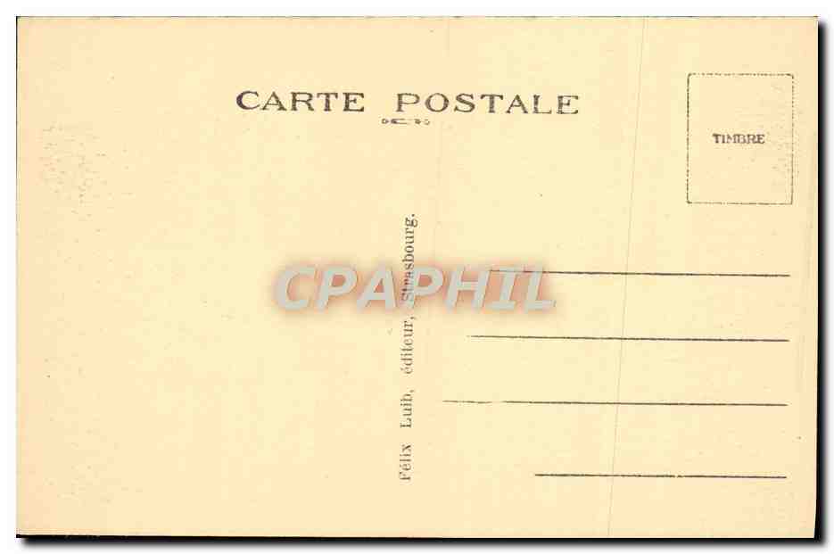 CPA Strasbourg Orangerie — Verso