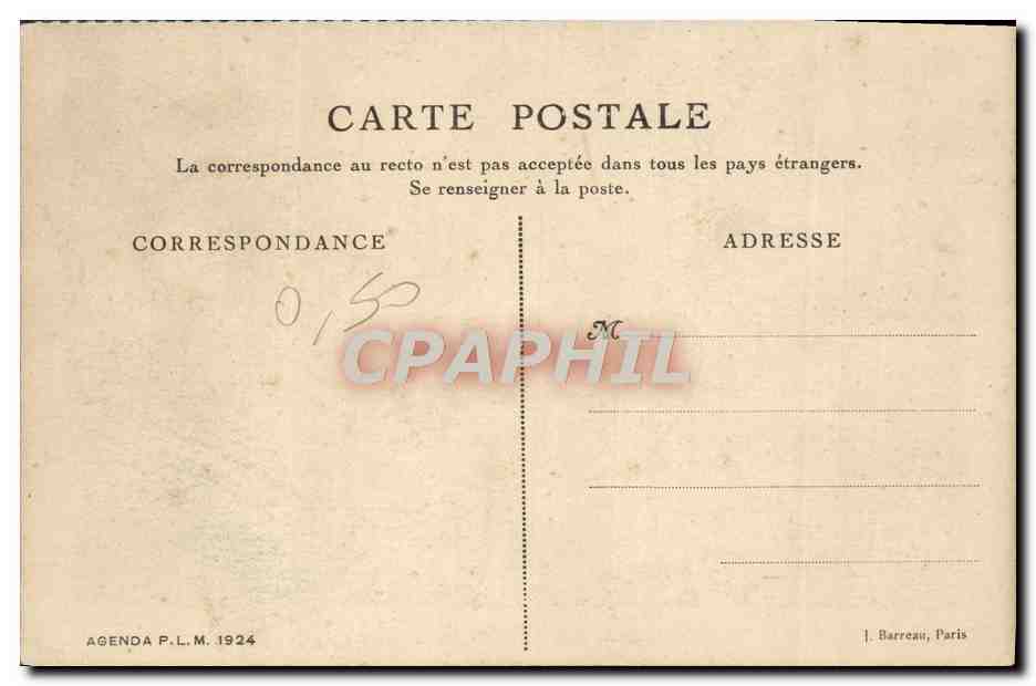 CPA Velay Le Puy Vue Generale — Verso