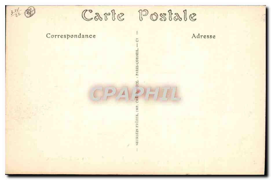 CPA Thiers Le Pont Et La Chapelle Saint Roch — Rückseite