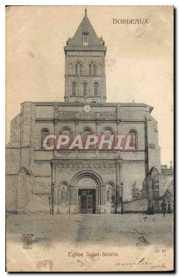 CPA Bordeaux Eglise Saint Seurin