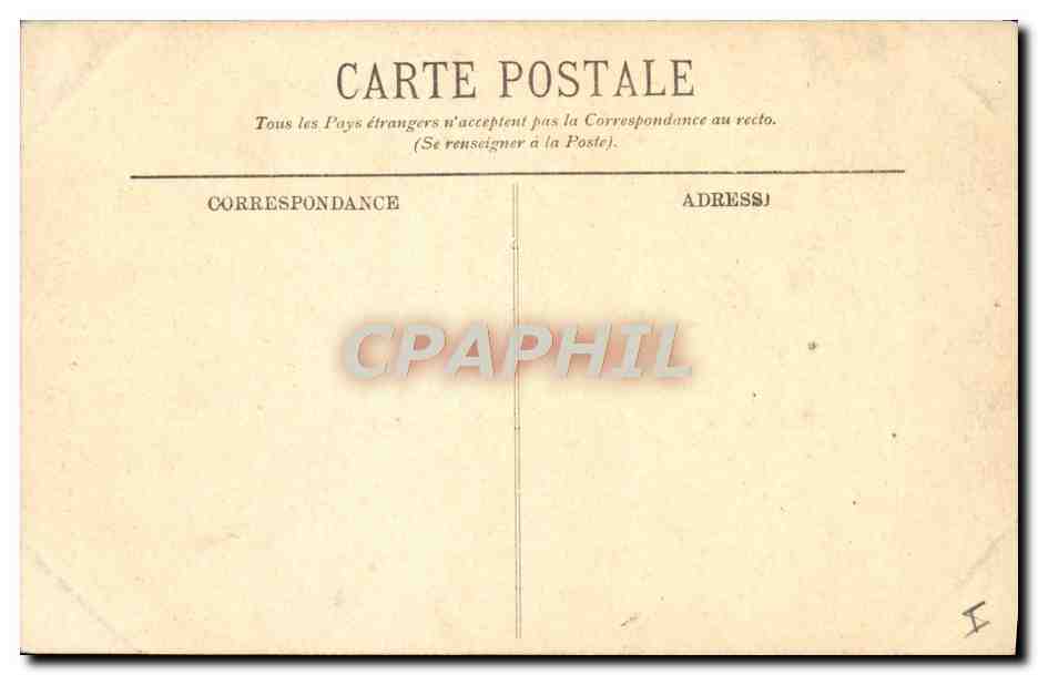 CPA Bordeaux La porte du Palais — Verso