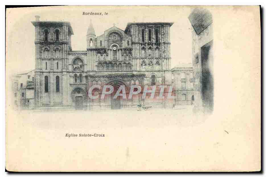 CPA Bordeaux Eglise Sainte Croix
