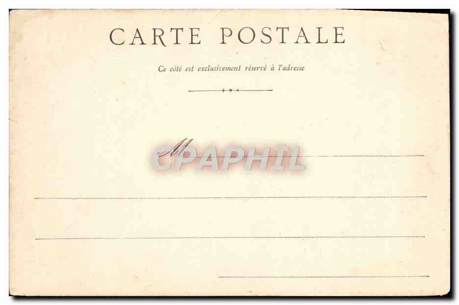 CPA Bordeaux Eglise Sainte Croix — Verso