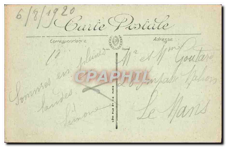CPA Bordeaux Cours Du XXX Juillet et les allees de Tourny Tramway — Verso